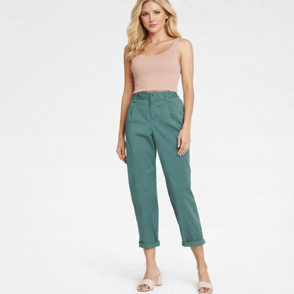 A New Day Teal Cropped Ankle Pants XS